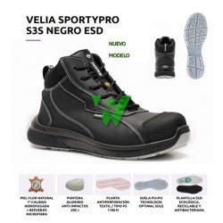 BOTA VELIA SPORTYPRO S3S NEGRO ESD T-42