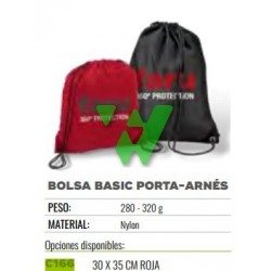 BOLSA BASIC COLOR ROJO 30x35