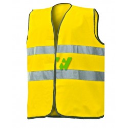 CHALECO AV BANDAS COSIDAS AMARILLO FLUOR