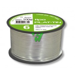ESTAÑO-PLATA FONTA 6% AG-2MM 100G