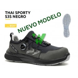 ZAPATO THAI SPORTY S3S NEGRO BOA T-42
