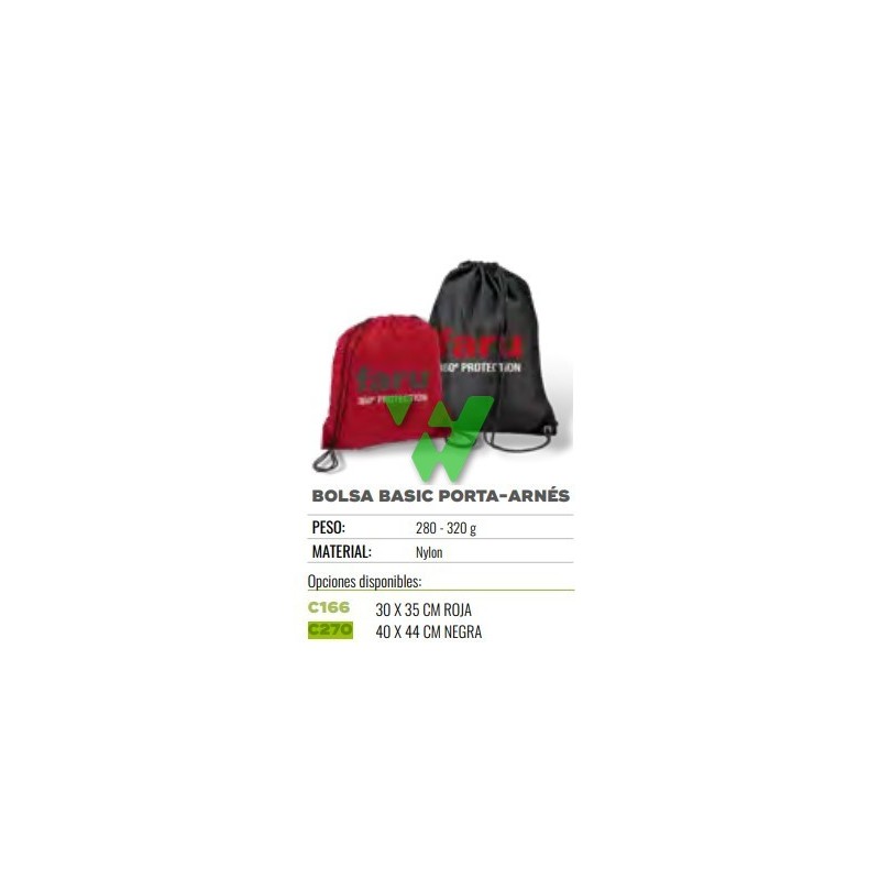 BOLSA EQUIPO ANTICAIDAS 40x44cm C-270 NE