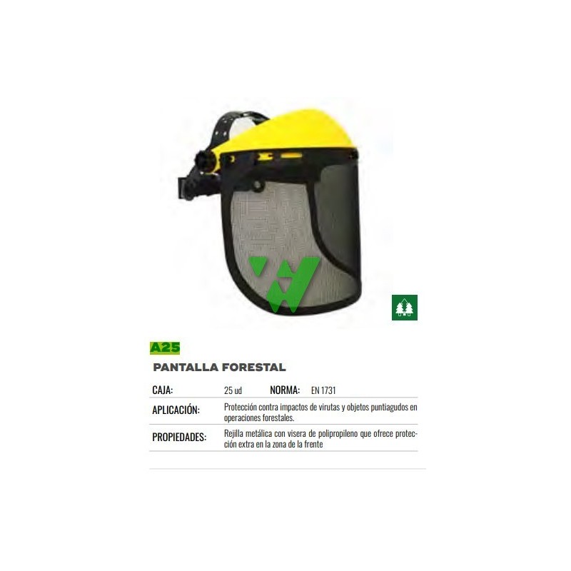 PANTALLA FORESTAL CON REJILLA METÁLICA¡