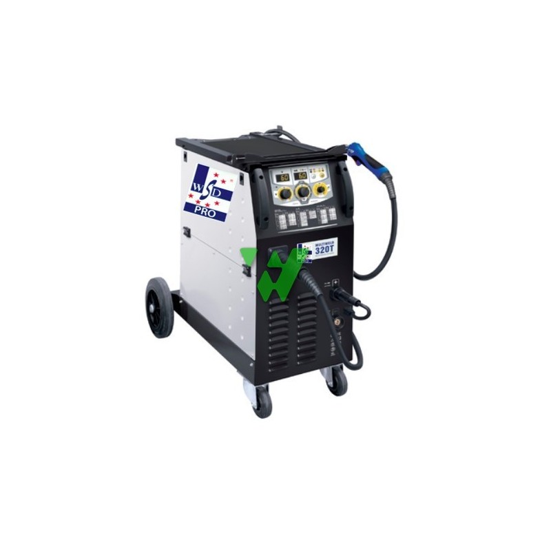 MAQUINA SOLDADURA MIG WSD-pro MULTIWELD  320 T - CON ACCESORIOS
Compuesta por:
- Fuente de potencia 320 Amp
- Antorcha Mig
-